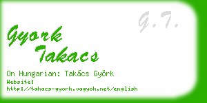 gyork takacs business card